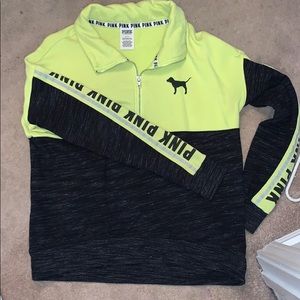 PINK half quarter zip